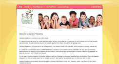 Desktop Screenshot of gardenspediatrics.com