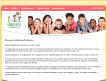 Tablet Screenshot of gardenspediatrics.com